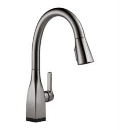 Delta 9183T-KS-DST Mateo 16" Single Handle Pull-Down Kitchen Faucet with Touch2O and ShieldSpray Technology in Black Stainless