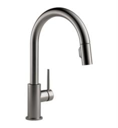 Delta 9159-KS-DST Trinsic 15 3/4" Single Handle Pull-Down Kitchen Faucet in Black Stainless Steel