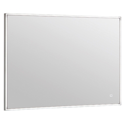 Avanity LED-M39-19 39" Wall Mount Rectangular Framed Bathroom Mirror with LED Lighting in Stainless Steel