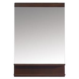 Avanity CITYLOFT-M24-LE Cityloft 24" Wall Mount Rectangular Framed Flat Edge Bathroom Mirror in Light Espresso