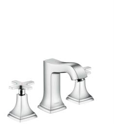 Hansgrohe 313061 Metropol Classic 5 3/4" Widespread Faucet 110 with Cross Handles and Pop-Up Drain