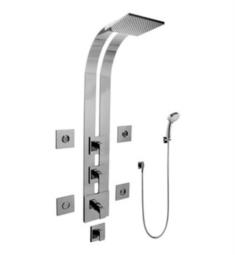 Graff GE1.130A-LM31S Solar/Structure 51" Thermostatic Ski Shower Set with Body Sprays and Handshowers