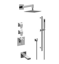 Graff GM3.612ST-LM38E0 Qubic M-Series Lever Handle Thermostatic Tub and Shower System with Handshower