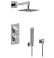 Graff GM2.022WD-LM38E0 Qubic M-Series Thermostatic Shower Only Faucet with Handshower