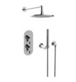 Graff GL2.022WD-LM46E0 Sento M-Series Wall Mount Thermostatic Shower Only Faucet with Handshower