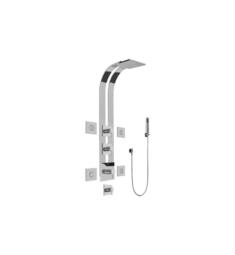 Graff GE1.120A-LM39S Qubic Tre 51" Thermostatic Ski Shower Set with Body Sprays and Handshower