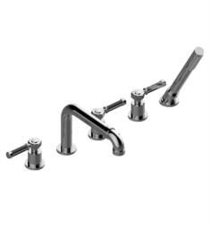 Graff G-11351-LM56B Vintage 5 1/2" Widespread/Deck Mounted Roman Tub Faucet with LM56B Lever Handle and Handshower