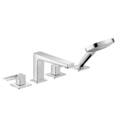 Hansgrohe 745551 Metropol 8 7/8" Four Hole Deck Mounted Roman Tub Set Trim with Handshower