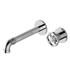 Graff G-11336-C18 Vintage 9 1/4" Two Hole Wall Mount Bathroom Sink Faucet with C18 Cross Handle