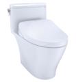 TOTO MW6423056CEFG#01 Nexus 29 3/8" One-Piece Elongated Toilet with 1.28 GPF Single Flush and Washlet+ S550e in Cotton