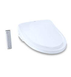 TOTO SW3044AT40#01 15 1/8" Elongated Washlet Electronic Bidet Toilet Seat with Ewater and Classic Lid in Cotton White