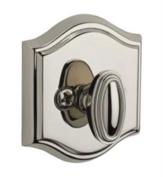 Baldwin PTTAD Reserve 3 1/8" One-Sided Patio Deadbolt with Traditional Arch Rosette