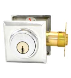 Baldwin SCTSD Reserve 2 5/8" Single Cylinder C Keyway Deadbolt with Traditional Square Rosette