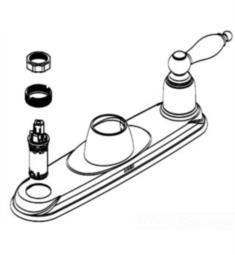 Moen 115042 Banbury Escutcheon Gasket Kit for Two Handle Lever Kitchen Faucet in Chrome
