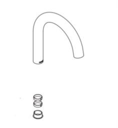 Moen 153979 Brantford Spout Kit for Single Handle Pulldown Prep and Bar Faucet