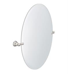 Moen Y2692BN Banbury 26" Frameless Wall Mount Oval Bathroom Mirror in Brushed Nickel