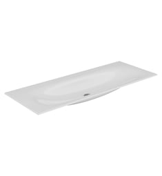 Keuco 3116031145 Edition 55 1/2" Ceramic Rectangular Drop-In Bathroom Sink with CleanPlus Surface in White