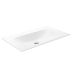 Keuco 3296031805 Plan 31 3/4" Ceramic Rectangular Drop-In Bathroom Sink in White