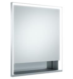 Keuco 1431117151 Royal Lumos 25 5/8" Framed Wall Mount Mirrored Medicine Cabinet in Silver Anodized