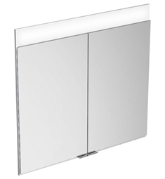 Keuco 21501171351 Edition 28" Recessed Mount Mirrored Medicine Cabinet with Interior Lights in Silver Anodized