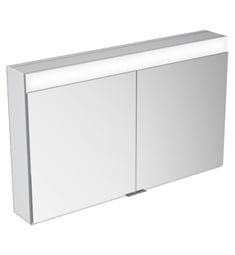 Keuco 21522171351 Edition 41 3/4" Wall Mount Mirrored Medicine Cabinet with Interior Lights in Silver Anodized
