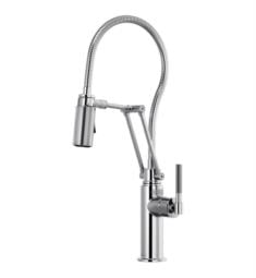 Brizo 63143LF Litze 21 1/2" Single Handle Deck Mounted Articulating Kitchen Faucet