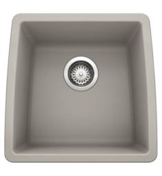 Blanco 442736 Performa 17 1/2" Single Bowl Undermount Silgranit Bar Kitchen Sink in Concrete Gray