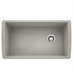 Blanco 442752 Diamond 33 1/2" Single Bowl Undermount Silgranit Kitchen Sink in Concrete Gray