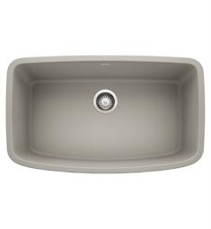 Blanco 442756 Valea 32" Single Bowl Undermount Silgranit Kitchen Sink in Concrete Gray