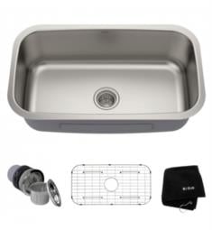 Kraus KBU14-1610-53 Premier 31 1/2" Single Bowl Undermount Stainless Steel Kitchen Sink with Bolden Pull-Down Faucet and Soap Dispenser