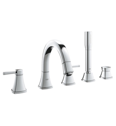 Grohe 1991900A Grandera 10" Five Hole Widespread/Deck Mounted Roman Tub Filler with Handshower