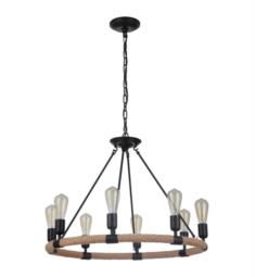Craftmade 51728-FB Dillon 8 Light 30 1/8" Incandescent Two Tier Chandelier in Flat Black