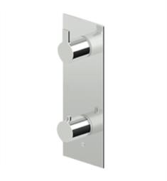 Zucchetti ZON077 On 10 1/2" Built-In Thermostatic Shower Mixer Diverter with Volume Control