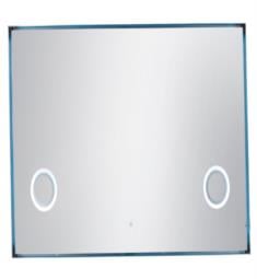James Martin 908-M70-PNK Levitate 42" Wall Mount Framed Rectangle Mirror with LED Perimeter in Plated Nickel