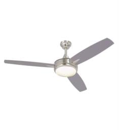 Craftmade TG52BNK3-52BN Targas 3 Blades 52" Indoor Ceiling Fan with LED Light Kit in Brushed Polished Nickel with Brushed Nickel Blades