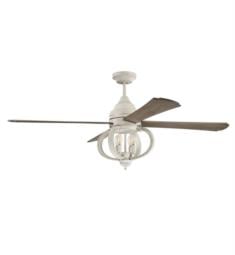Craftmade AUG60CW4 Augusta 4 Blades 60" Indoor Ceiling Fan with Lighting Kit and Remote Control in White
