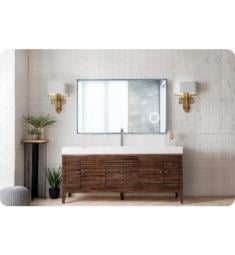 James Martin 210-V72S-WLT Linear 72 1/2" Freestanding Single Bathroom Vanity in Mid Century Walnut