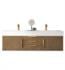 Glossy White Solid Surface Top with Integrated Sink/Sinks