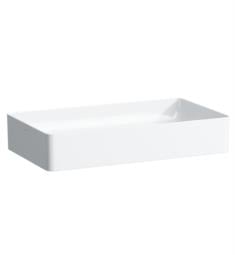 Laufen H8114341121 Living Square 23 5/8" Vessel Rectangular Bathroom Sink without Tap Hole