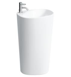 Laufen H8118030001 Palomba 20 5/8" Free Standing/Pedestal Oval Bathroom Sink in White