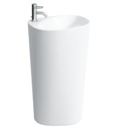 Laufen H8118040001 Palomba 20 5/8" Wall Mount/Pedestal Oval Bathroom Sink in White