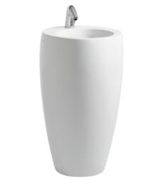 Laufen H811972400U Ilbagnoalessi One 20 7/8" Free Standing/Pedestal Round Bathroom Sink in White