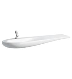 Laufen H814971400U Ilbagnoalessi One 63" Wall Mount Bathroom Sink with Left Basin in White