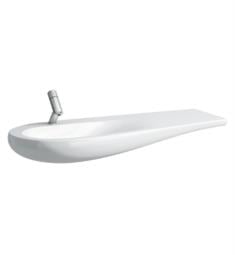 Laufen H814973400U Ilbagnoalessi One 47 1/4" Wall Mount Bathroom Sink with Left Basin in White