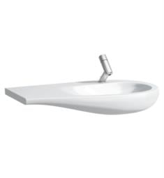Laufen H814976400U Ilbagnoalessi One 35 3/8" Wall Mount Bathroom Sink with Right Basin in White
