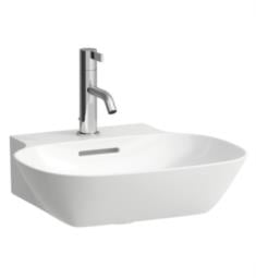 Laufen H815301U Ino 17 3/4" Wall Mount Oval Bathroom Sink with Overflow