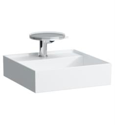 Laufen H815331U Kartell 18 1/8" Wall Mount Square Bathroom Sink with Overflow