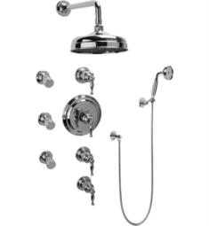 Graff GA1.222B-LM22S Lauren Traditional Thermostatic Set with Body Sprays and Handshower