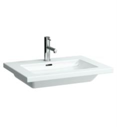 Laufen H816431000U Living Square 25 5/8" Wall Mount Rectangular Bathroom Sink in White
