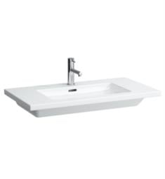 Laufen H816433000U Living Square 35 3/8" Wall Mount Rectangular Bathroom Sink in White